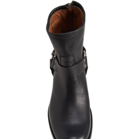 Host Pick 💃🙏Frye Portia Harness Black Leather Ankle Moto Booties